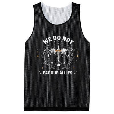 We Do Not Eat Our Allies Dragon Rider 4th Wing Book Bookish Mesh Reversible Basketball Jersey Tank