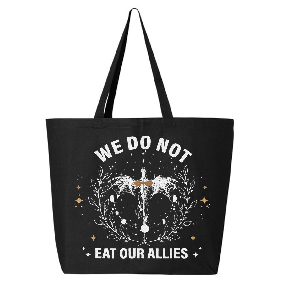 We Do Not Eat Our Allies Dragon Rider 4th Wing Book Bookish 25L Jumbo Tote