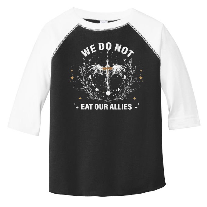 We Do Not Eat Our Allies Dragon Rider 4th Wing Book Bookish Toddler Fine Jersey T-Shirt