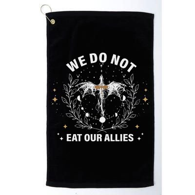 We Do Not Eat Our Allies Dragon Rider 4th Wing Book Bookish Golf Towel