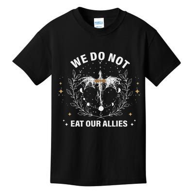 We Do Not Eat Our Allies Dragon Rider 4th Wing Book Bookish Kids T-Shirt