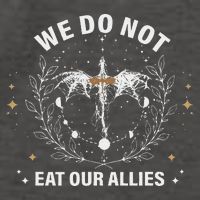 We Do Not Eat Our Allies Dragon Rider 4th Wing Book Bookish Vector Backpack