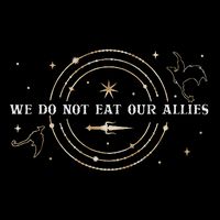 We Do Not Eat Our Allies Dragon Rider Wing Book Bookish City Backpack