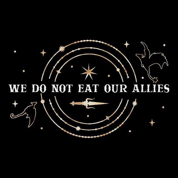 We Do Not Eat Our Allies Dragon Rider Wing Book Bookish City Backpack