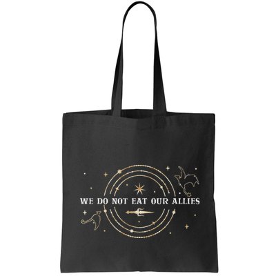 We Do Not Eat Our Allies Dragon Rider Wing Book Bookish Bag