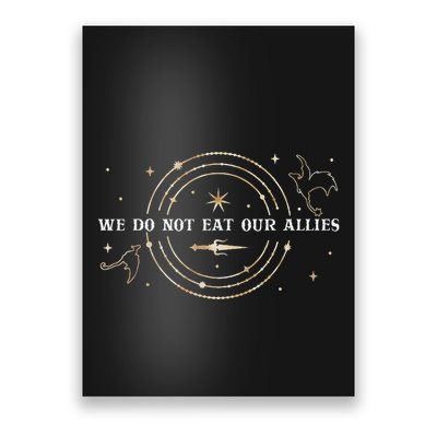 We Do Not Eat Our Allies Dragon Rider Wing Book Bookish Poster