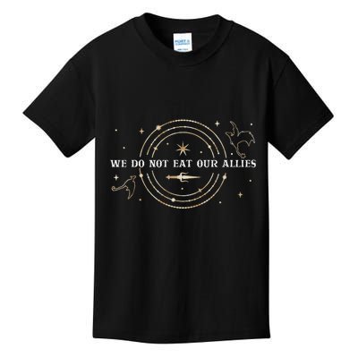 We Do Not Eat Our Allies Dragon Rider Wing Book Bookish Kids T-Shirt