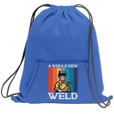 Welder Dad National Welding Month Weld Equipt Welding Gift Sweatshirt Cinch Pack Bag