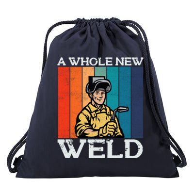 Welder Dad National Welding Month Weld Equipt Welding Gift Drawstring Bag