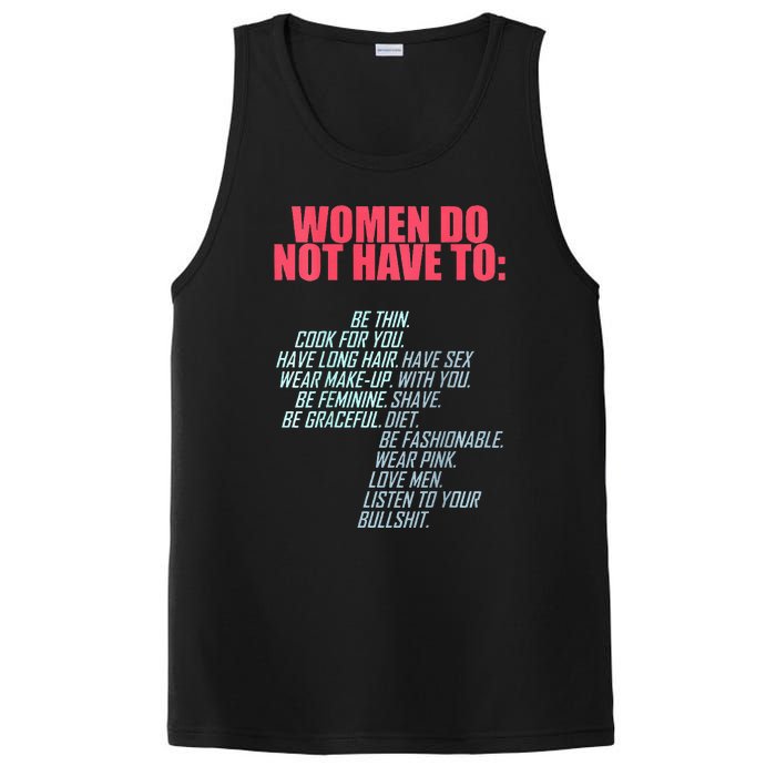 Women Do Not Have To Feminist PosiCharge Competitor Tank