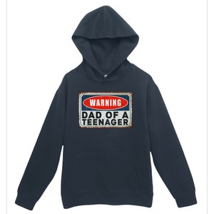 Warning Dad Of A Teenager Funny 13 Years Old Teenage Humor Urban Pullover Hoodie