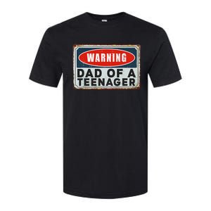 Warning Dad Of A Teenager Funny 13 Years Old Teenage Humor Softstyle CVC T-Shirt