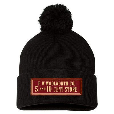 Woolworth Defunct Old Store Pom Pom 12in Knit Beanie