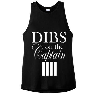 Women Dibs On The Captain Ladies PosiCharge Tri-Blend Wicking Tank