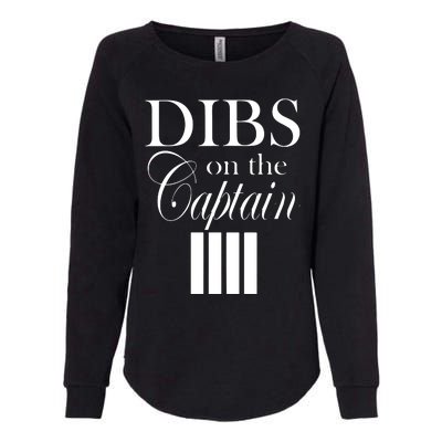 Women Dibs On The Captain Womens California Wash Sweatshirt