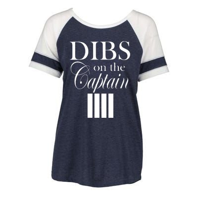 Women Dibs On The Captain Enza Ladies Jersey Colorblock Tee