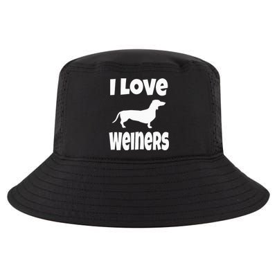 Weiner Dog Owner Lover Mom Dad I Love Weiners Cool Comfort Performance Bucket Hat