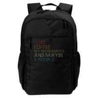 Weimaraner Dog Owner Coffee Lovers Quote Vintage Retro Daily Commute Backpack