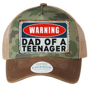 Warning Dad Of A Nager Funny 13 Years Old Nage Humor Legacy Tie Dye Trucker Hat