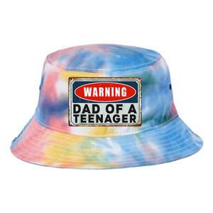 Warning Dad Of A Nager Funny 13 Years Old Nage Humor Tie Dye Newport Bucket Hat