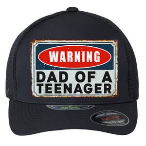 Warning Dad Of A Nager Funny 13 Years Old Nage Humor Flexfit Unipanel Trucker Cap