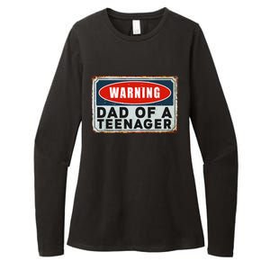 Warning Dad Of A Nager Funny 13 Years Old Nage Humor Womens CVC Long Sleeve Shirt