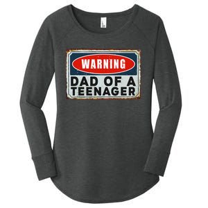 Warning Dad Of A Nager Funny 13 Years Old Nage Humor Women's Perfect Tri Tunic Long Sleeve Shirt