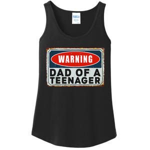 Warning Dad Of A Nager Funny 13 Years Old Nage Humor Ladies Essential Tank