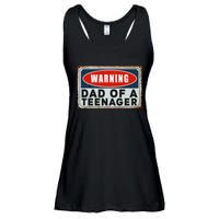 Warning Dad Of A Nager Funny 13 Years Old Nage Humor Ladies Essential Flowy Tank