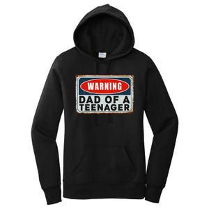 Warning Dad Of A Nager Funny 13 Years Old Nage Humor Women's Pullover Hoodie