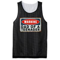 Warning Dad Of A Nager Funny 13 Years Old Nage Humor Mesh Reversible Basketball Jersey Tank