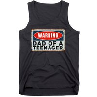 Warning Dad Of A Nager Funny 13 Years Old Nage Humor Tank Top