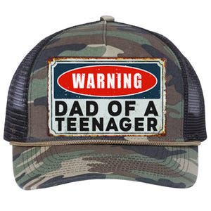 Warning Dad Of A Nager Funny 13 Years Old Nage Humor Retro Rope Trucker Hat Cap