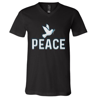 World Day Of Peace Graphic V-Neck T-Shirt