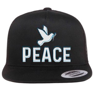 World Day Of Peace Graphic Flat Bill Trucker Hat