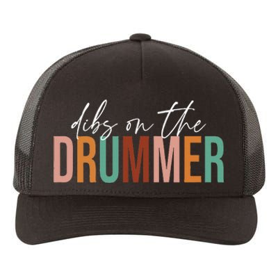 Wife Dibs On The Drummer Funny Drummer  Yupoong Adult 5-Panel Trucker Hat