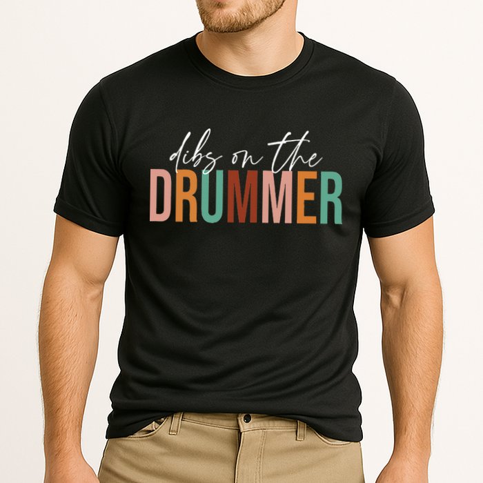 Wife Dibs On The Drummer Funny Drummer  Cooling Performance Crew T-Shirt