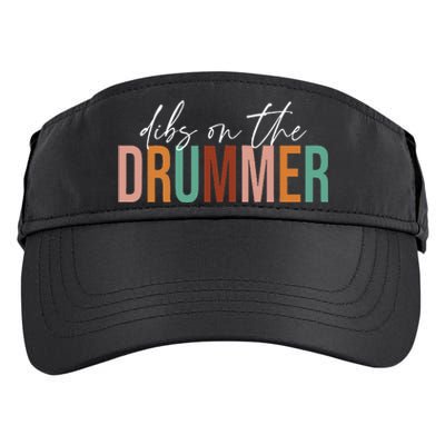 Wife Dibs On The Drummer Funny Drummer  Adult Drive Performance Visor