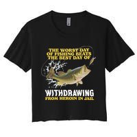 Worst Day Of Fishing Beats The Best Day Of From Heroin In Jail Crop Top