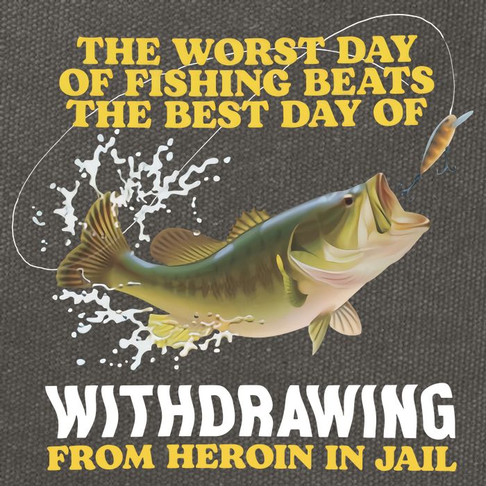 Worst Day Of Fishing Beats The Best Day Of From Heroin In Jail Cotton Canvas Backpack