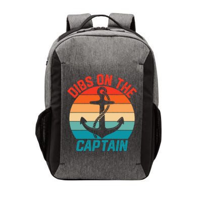 Wife Dibs On The Captain Funny Captain Wife Retro Great Gift Vector Backpack