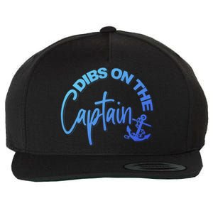 Wife Dibs On The Captain Gift Wool Snapback Cap