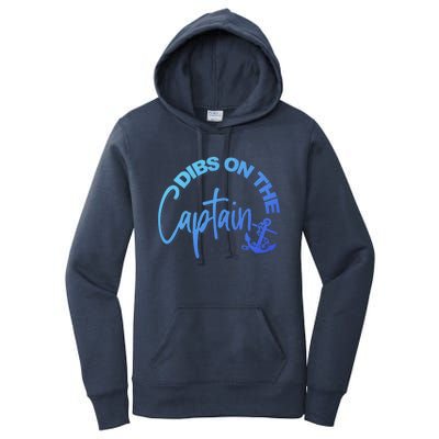 Wife Dibs On The Captain Gift Women's Pullover Hoodie