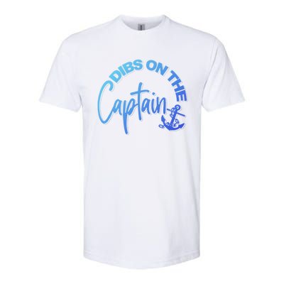 Wife Dibs On The Captain Gift Softstyle® CVC T-Shirt