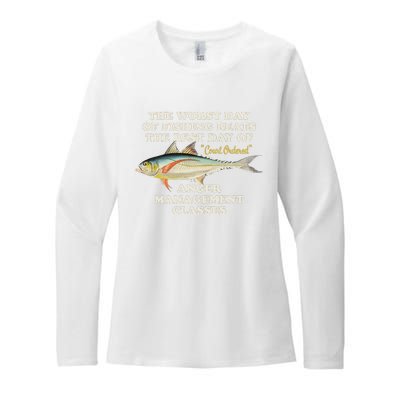 Worst Day Of Fishing Beats The Best Day Of Court Ordered Anger Management Womens CVC Long Sleeve Shirt