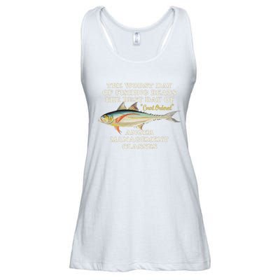 Worst Day Of Fishing Beats The Best Day Of Court Ordered Anger Management Ladies Essential Flowy Tank