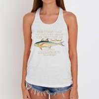 Worst Day Of Fishing Beats The Best Day Of Court Ordered Anger Management Women's Knotted Racerback Tank