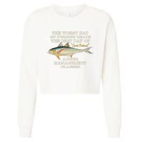 Worst Day Of Fishing Beats The Best Day Of Court Ordered Anger Management Cropped Pullover Crew