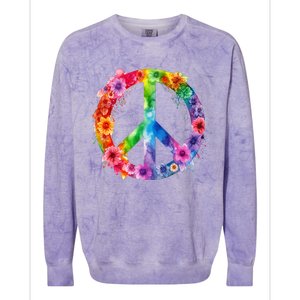 World Day of Peace Signs International of Peace Colorblast Crewneck Sweatshirt