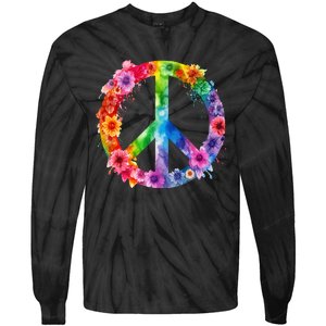 World Day of Peace Signs International of Peace Tie-Dye Long Sleeve Shirt